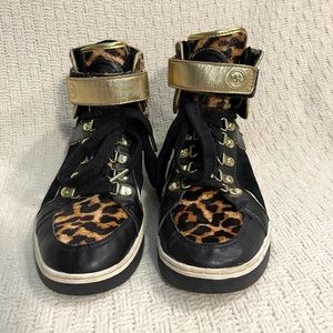 Michael Kors Greenwich Calf Leopard Sneakers